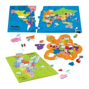 Mapology world & india combo